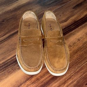 Trask Sheldon English Suede Penny Loafer